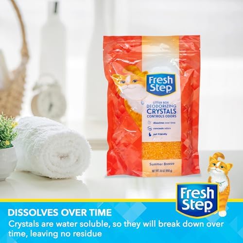 Fresh Step Summer Breeze Cat Litter Deodorizing Crystals, 30 Oz (Pack of 12) - Image 4