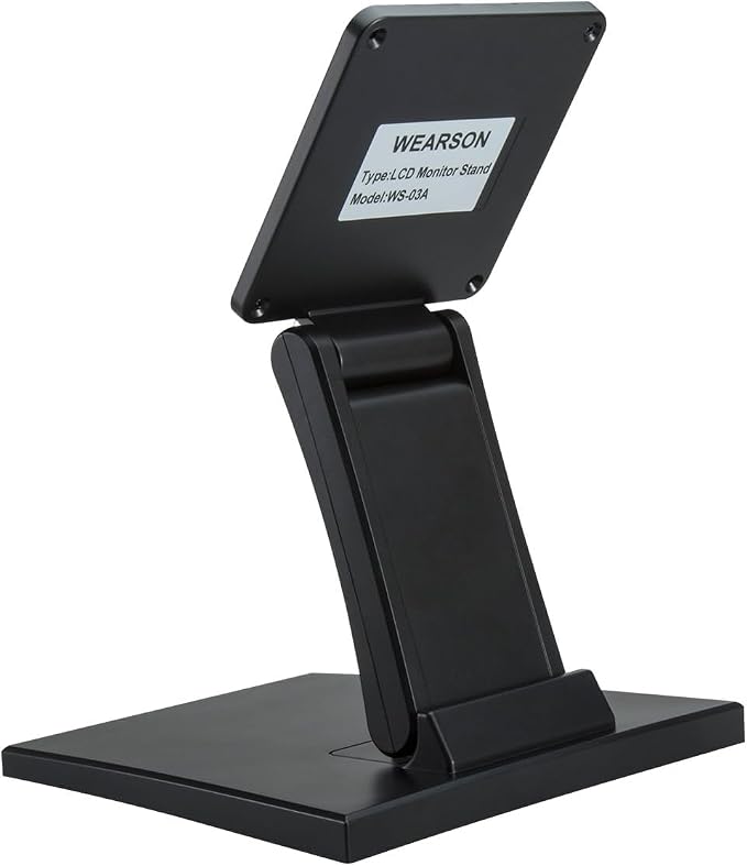 Wearson WS-03A VESA Monitor Stand Low Profile Lay Flat Short Foldable with VESA Hole 75x75mm&100x100mm - Image 2