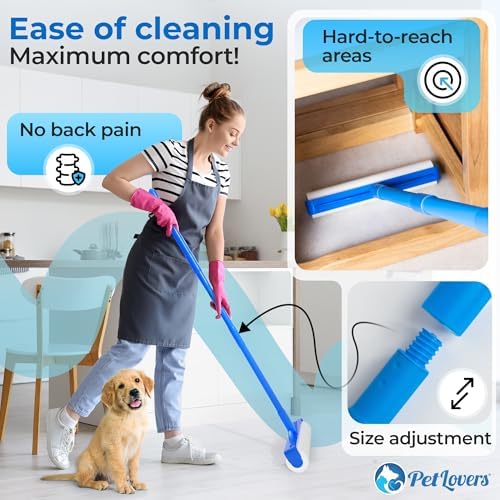 PetLovers Large Lint Roller with 3 Refills – 360 Total Sheets for Tackling Pet Hair, Extra Large Floor and Carpet Roller for Homes with Pets, Perfect for Floors, Furniture, and Loving Pet Owners - Image 5