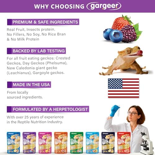Gargeer 2oz Picky Geck Wildberry Burst - Crested Gecko Food. Made in USA - Image 4