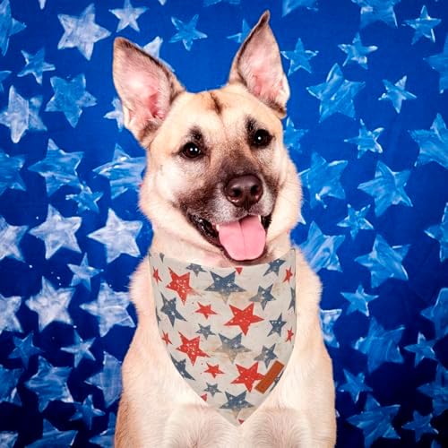 PTDECOR American Flag Dog Bandana, 4th of July Patriotic Pet Scarf, Small - Image 3