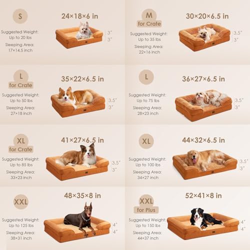 EHEYCIGA Orthopedic XXL Dog Bed, Waterproof Washable XL Big Pet Bed 52" - Image 2