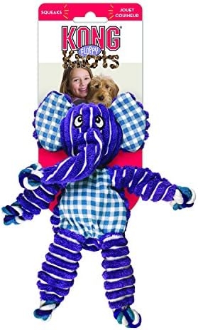 Kong Floppy Knots Rope and Plush Dog Toy, Elephant, Small/Medium - Image 4