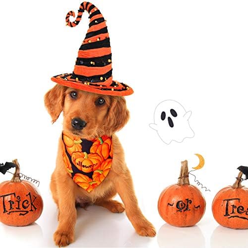 Weewooday 8 Pcs Halloween Dog Bandanas Adjustable Pet Scarf,Spider Style - Image 6