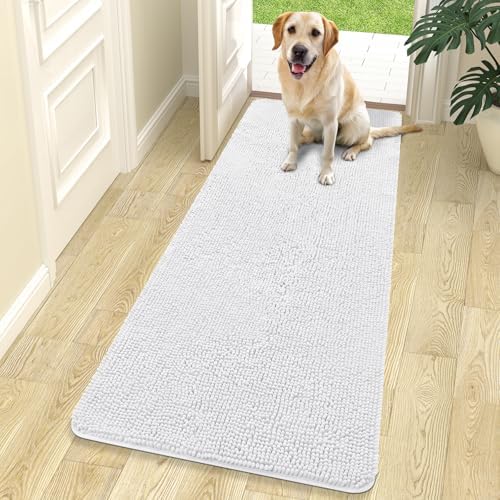 OLANLY Dog Door Mat for Muddy Paws 70x24, Super Absorbent Chenille Mud Mat by OLANLY
