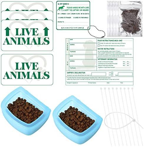 Eaasty 23 Pcs Live Animal Stickers Pet Travel Kit for Airline Cargo Crates by Eaasty