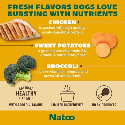 NATOO Chicken, Sweet Potato & Broccoli Dog Food Topper, 3 oz, 20 Pack - Image 3