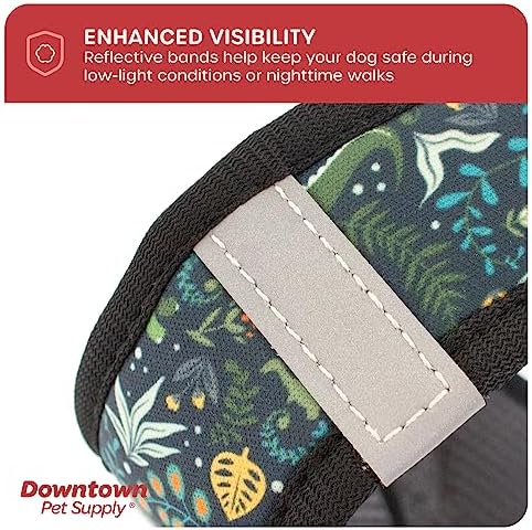 Downtown Pet Supply Step-in Dog Harness – No Pull, Adjustable Padded Mesh with Reflective Trim, Secure Buckle Strap – Comfortable & Breathable Small Dog Harness, Small, Dinosaur - Image 7