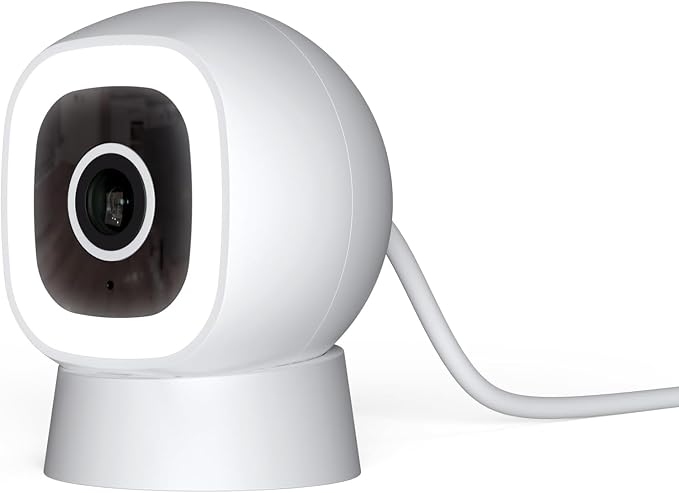 Luna 2K QHD Security Camera Indoor/Outdoor, Wired IP65 2,4GHz WiFi Camera for Home Security, Color Night Vision, Spotlight/Siren, AI Motion Detection, Smart Alerts, App Control (1,White) by LUNAHOME