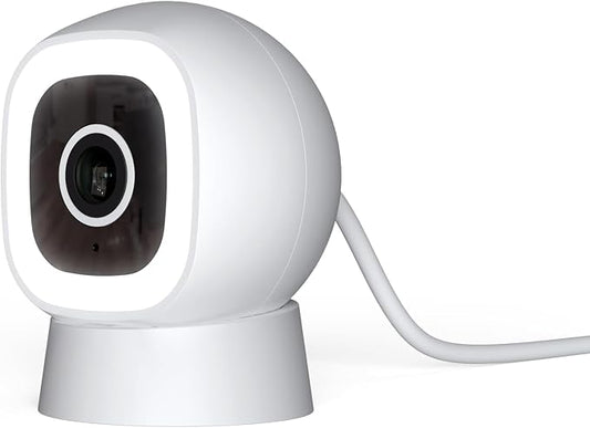 Luna 2K QHD Security Camera Indoor/Outdoor, Wired IP65 2,4GHz WiFi Camera for Home Security, Color Night Vision, Spotlight/Siren, AI Motion Detection, Smart Alerts, App Control (1,White) by LUNAHOME