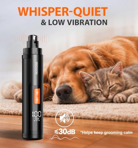 IREDOON Dog Nail Grinder with 4 LED Lights, 3 Speeds Super Quiet for Pets - Image 3