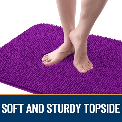 OLANLY Dog Door Mat for Muddy Paws 32x20, Super Absorbent Chenille Mud Mat - Image 4