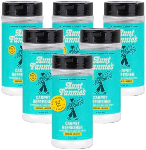 Aunt Fannie's Carpet Refresher Deodorizer, Bright Lemon, 16 oz, Pack of 6 by AuntFannies