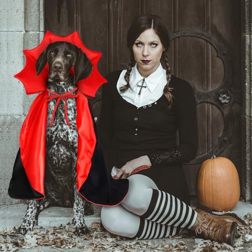 Halloween Dog Cat Costume Vampire Devil Cape for L or XL Adjustable Cloak - Image 7