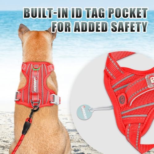 BARKBAY Dog Harness for Small Sized Dog No Pull Dog Vest ID Tag Pocket - Image 2