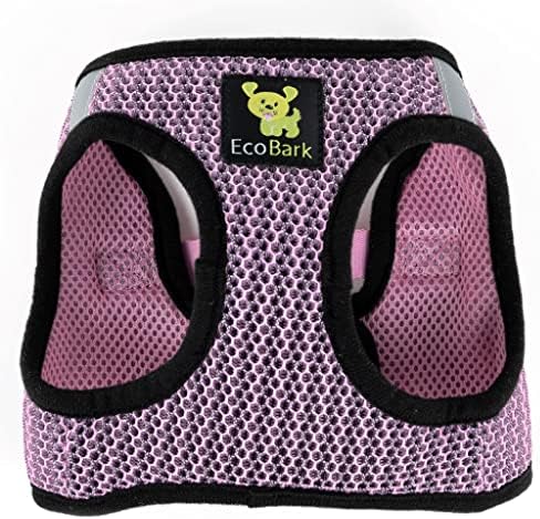 EcoBark Step in Dog Harness - Eco-Friendly Teacup Dog Harnesses for XXS, XS, and Small Dogs - Reflective and Adjustable Mini Body Halter Vest -Tiny Soft Mesh Toy Breed Harness (Lilac Pink, XXS) - Image 7