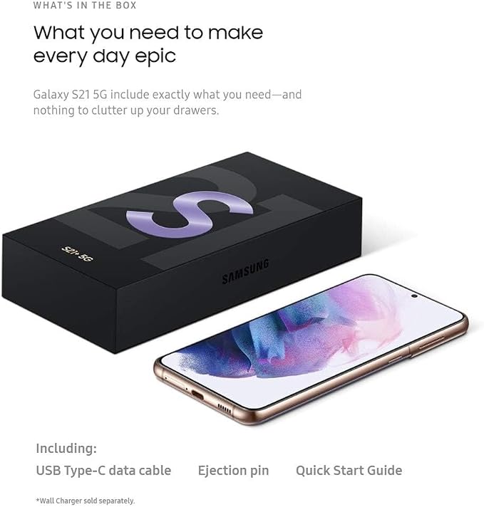 Samsung Galaxy S21 5G, US Version, 128GB, Phantom Violet- Verizon (Renewed) - Image 8