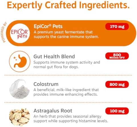 Zesty Paws Dog Allergy Chews - Dog Allergy Relief, Lamb, 90 Ct - Image 5