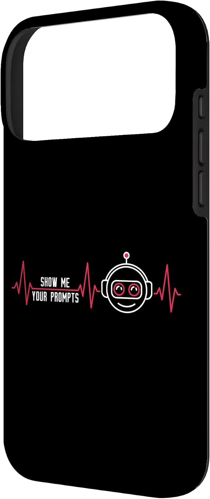 Show Me Your Prompts AI Artificial Intelligence Heartbeat Case for iPhone 17 Pro Max - Image 2