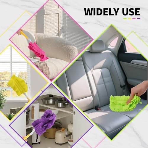 8 Pack Reusable Duster Pads Compatible with Swiffer Duster Refills - Image 6
