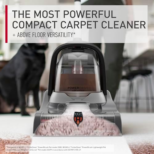 Hoover PowerDash Pet Advanced Compact Carpet Cleaner Machine with Above Floor Cleaning, Lightweight Carpet Shampooer Machine, Pair with a Hoover Carpet Cleaner Solution for a Bright, Refreshed Home - Image 2