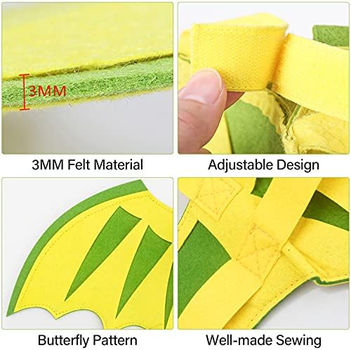 Dragon Wings for Dogs Cats, Dog Halloween Costumes- Funny Pet Dog Costume Wings for Party, Dinosaur Theme Wings Christmas Cosplay Cat Small Medium Puppy Photo Props Dress up Accessories - Image 4