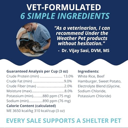 Under the Weather Bland Diet for Dogs | Easy to Digest for Sick Dogs |Always Be Ready| Contains Electrolytes - Natural Freeze Dried 100% Human Grade Meats| 2 Pack- Rice, Hamburger & Sweet Potato - 6oz - Image 6