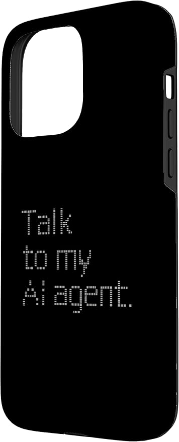 Talk to My AI Agent - Minimalist Tech Design Case for iPhone 15 Pro Max - Image 2