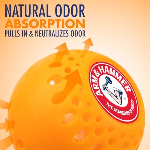 Arm & Hammer OdorBusterz® Odor Eliminator Balls, Clean Burst, 3 Count – Baking Soda Odor Control for Closets, Drawers, Hampers & Small Spaces - Image 3
