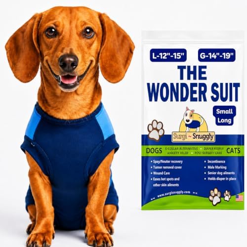Surgi Snuggly Dog Surgery Recovery Suit, Cone Alternative, Spay/Neuter SL by Surgi%7ESnuggly
