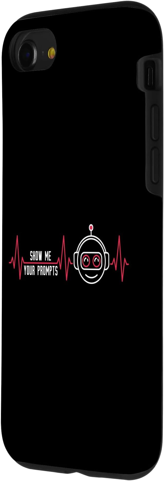 Show Me Your Prompts AI Artificial Intelligence Heartbeat Case for iPhone SE (2020) / 7/8 - Image 2