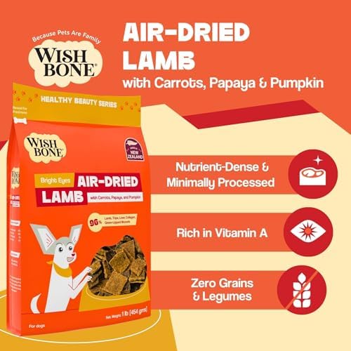 Wishbone Air Dried Lamb Dog Food - High Protein, Grain Free Recipe, Eye and Vision Support, Joint and Mobility for Pet Health - Made in New Zealand 1 lb - Image 4