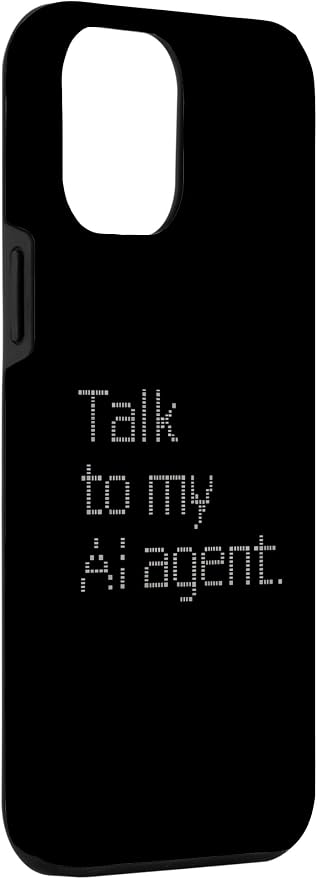 Talk to My AI Agent - Minimalist Tech Design Case for iPhone 12 Pro Max - Image 3