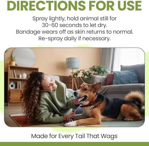 Liquid Bandage for Dogs 8oz Spray - Aloe Wound Care, Waterproof - Image 5