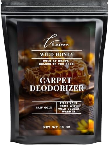 Lapew Wild Honey Carpet Deodorizer Powder - Pet Safe Freshener for Vacuuming | Scented Odor Eliminator for Home | 36 oz by Lapew