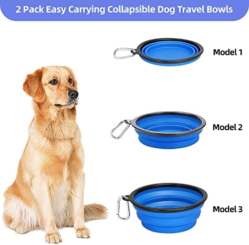Kytely Large Collapsible Dog Bowls 2 Pack, 34oz Foldable Dog Travel Bowl - Image 3