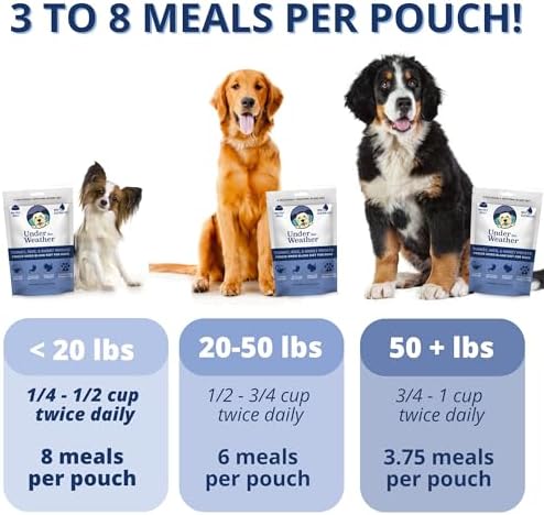 Under the Weather Bland Diet for Dogs | Easy to Digest for Sick Dogs |Always Be Ready| Contains Electrolytes - All Natural Freeze Dried 100% Human Grade Meats| 2 Pack- Rice Turkey & Sweet Potato - 6oz - Image 3