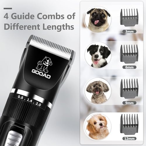 4 in 1 Dog Clippers Grooming Kit and Paw Trimmer for Thick Hair&Coats - Image 3