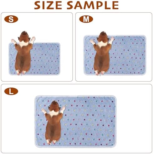 1 Pack 3 Blankets Fluffy Premium Fleece Soft Pet Blanket Flannel Throw for Cat Dog Puppy (Large 41x31'', Dot-White/Pink/Blue) - Image 2