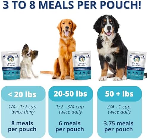 Under the Weather Bland Diet for Dogs | Easy to Digest for Sick Dogs | Always Be Ready | Contains Electrolytes - All Natural Freeze Dried 100% Human Grade Meats | 6 Pack - Chicken, Rice - 6oz - Image 2