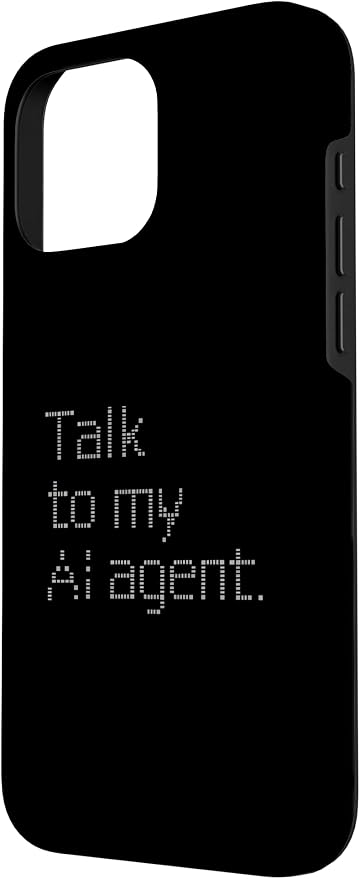 Talk to My AI Agent - Minimalist Tech Design Case for iPhone 16 Pro Max - Image 2