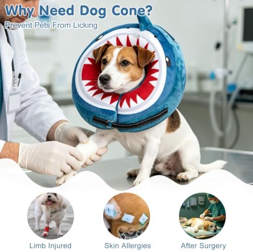 BEAUTYZOO Dog Cone Collar Alternative After Surgery,Pet Neck Donut E‑Collar - Image 4