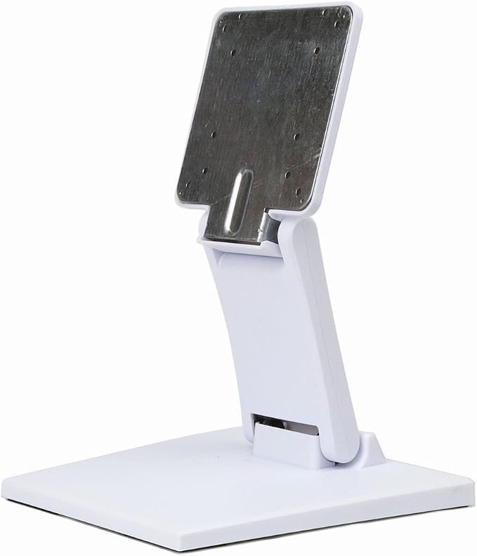WEARSON Single Adjustable LCD Monitor Stand Mount Folding VESA Monitor Desk Stand with VESA Hole 75x75mm 100x100mm (White) by WearsonInternational
