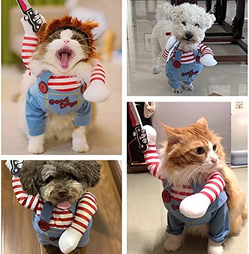 Pet Deadly Doll Dog Costume, Cosplay Halloween Christmas Funny Clothes Party Costume for Small Medium and Large Dogs (Small) - Image 5