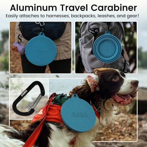OHMO Spill Proof Collapsible Dog Bowl, 34oz Portable Dog Water Bowl - Image 5