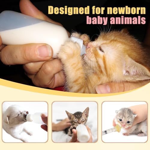 Mini Pet Feeding Bottle and Syringes with Nipples for Small Cat Dog Animals (Model 4) - Image 6