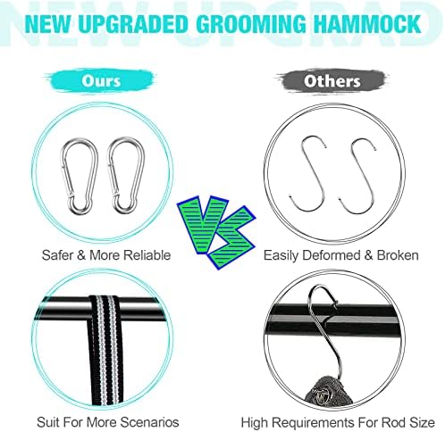 ATESON Dog Grooming Hammock - Upgrade Pet Grooming Harness for Nail Trimming (XL 80lb), Dog Sling for Nail Clipping, Dog Hanging Holder Hanger for Cutting Nail with Nail Clippers - Image 5