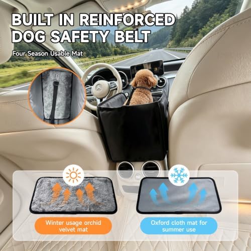 Collapsible car Travel seat, Suitable for Small Dogs up to 11 lbs - Image 7