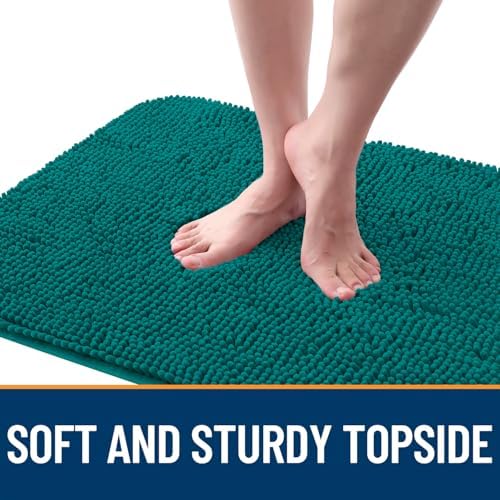 OLANLY Dog Door Mat for Muddy Paws 54x24, Super Absorbent Chenille Mud Mat - Image 4