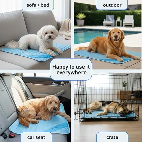 INSPECTOR TAIL Dog Cooling Mat, Indoor & Outdoor, Medium Self Cooling Pad - Image 5